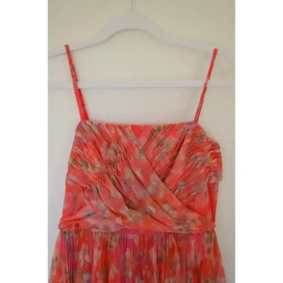 HUTCH QUINN PLEATED MIDI COCKTAIL DRESS Size 6 - Picture 6 of 7